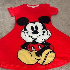 Disney Red Mickey Mouse Casual Dress